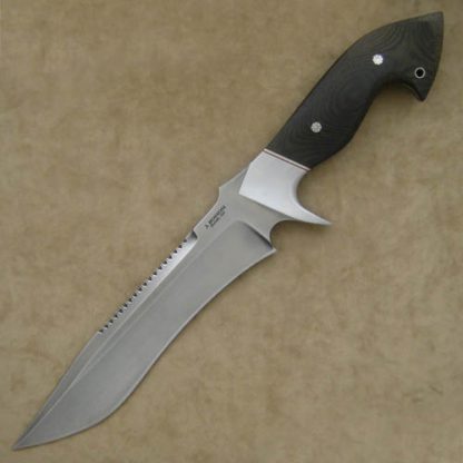 Jerry Hossom Custom Knife Large Recurve Retribution Fighter