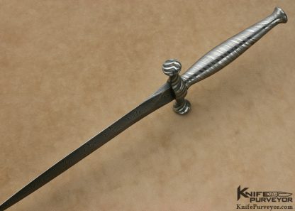 Howard Clark Custom Knife Mastersmith Sole Authorship Damascus Dagger - Image 4