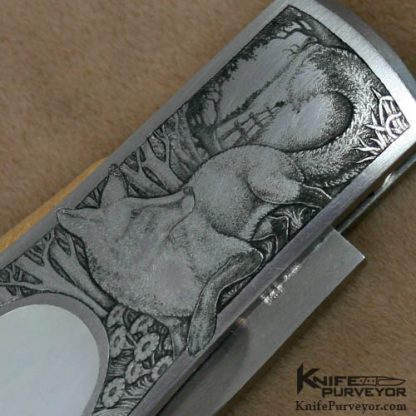 Durvyn Howard Custom Knife Jon Robyn Engraved Pearl Lockback - Image 8