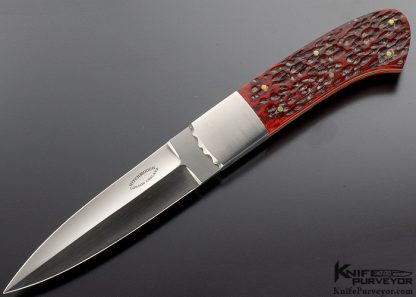 Howard Hitchmough Custom Knife Jigged Bone Boot Knife