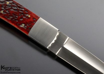 Howard Hitchmough Custom Knife Jigged Bone Boot Knife - Image 4