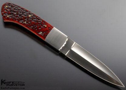 Howard Hitchmough Custom Knife Jigged Bone Boot Knife - Image 3