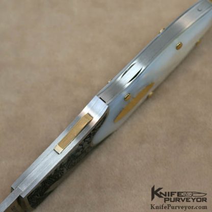Durvyn Howard Custom Knife Jon Robyn Engraved Pearl Lockback - Image 6