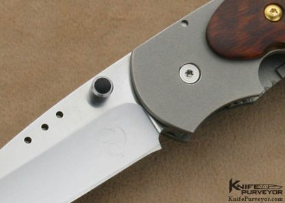 Howard Viele Custom Knife Snakewood & Titanium Gent's Folder - Image 2