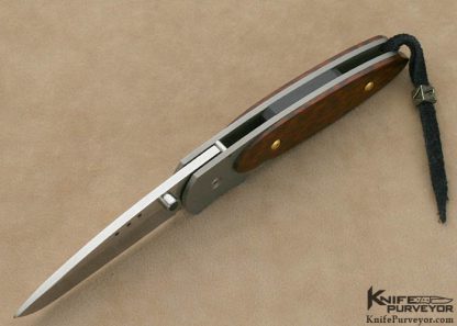 Howard Viele Custom Knife Snakewood & Titanium Gent's Folder - Image 4