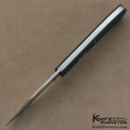 Ian van Reenan Custom Knife Black G-10 Shadow Pattern Slip Joint - Image 4