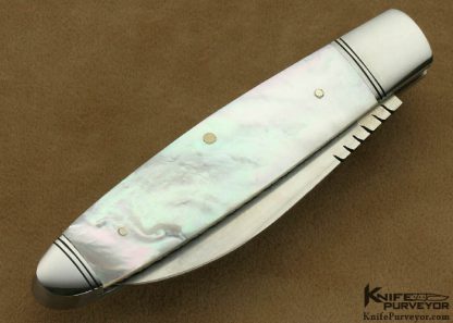 Ian van Reenen Custom Knife Mother of Pearl Shell Slip Joint - Image 4