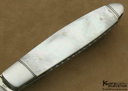 Ian van Reenen Custom Knife Mother of Pearl Shell Slip Joint - Image 3
