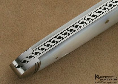 Ian van Reenen Custom Knife Mother of Pearl Shell Slip Joint - Image 9
