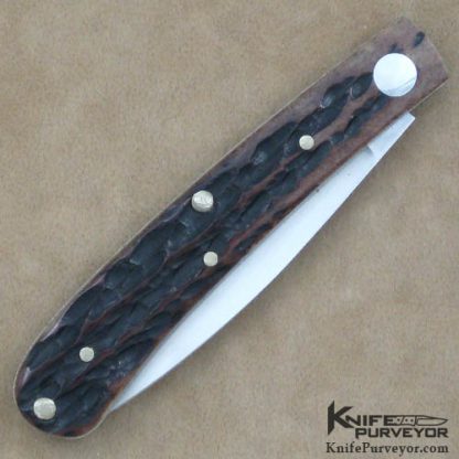 Ichikawa Custom Knife Jigged Bone Slipjoint - Image 3