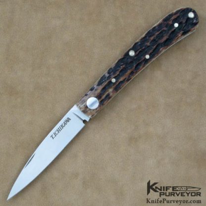 Ichikawa Custom Knife Jigged Bone Slipjoint