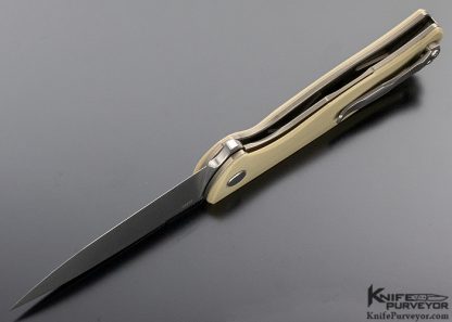 Igor Shirogorov Custom Knife Thicker Blade Stock Custom Division F3 #126 M390 and Tan G-10 - Image 5