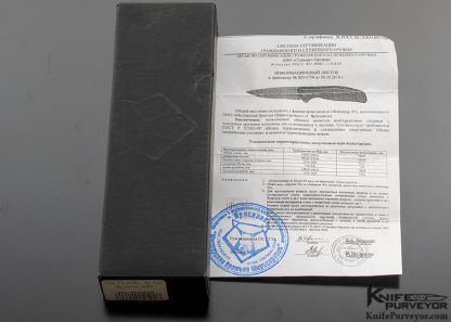 Igor Shirogorov Custom Knife Thicker Blade Stock Custom Division F3 #126 M390 and Tan G-10 - Image 7