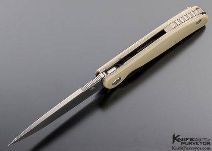 Igor Shirogorov Custom Knife Thicker Blade Stock Custom Division F3 #126 M390 and Tan G-10 - Image 4