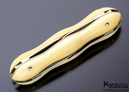 Butti Custom Knife 8 Blade Mammoth "Bean" Slip Joint Knife - Image 4