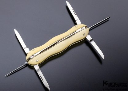 Butti Custom Knife 8 Blade Mammoth "Bean" Slip Joint Knife - Image 2