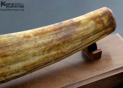 J Lee "Old Salt" Scrimshaw Fossil Walrus Relic - Image 3