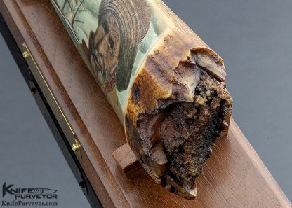 J Lee "Old Salt" Scrimshaw Fossil Walrus Relic - Image 5