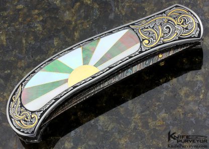 John W. Smith Custom Knife 2007 AKI Sole Authorship Sunburst Linerlock - Image 3
