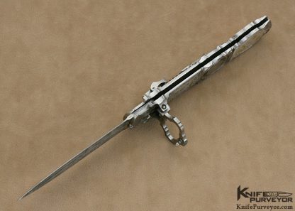 Jack Levin Custom Knife Chris Meyer & Tim George Engraved Automatic Art Dagger - Image 7