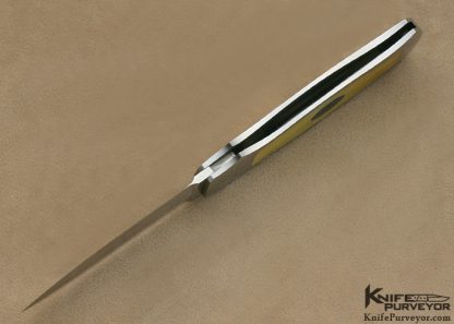 Jack Busfield Custom Knife South Sea Goldlip Pearl & Paua Inlaid Lockback Price Dagger - Image 5