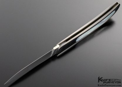 Jack Busfield Custom Knife Mother of Pearl Lockback - Image 7
