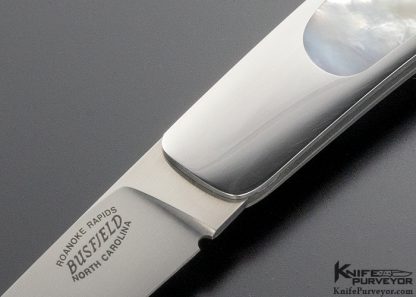 Jack Busfield Custom Knife Mother of Pearl Lockback - Image 2