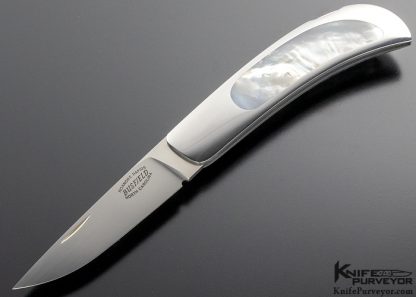 Jack Busfield Custom Knife Mother of Pearl Lockback