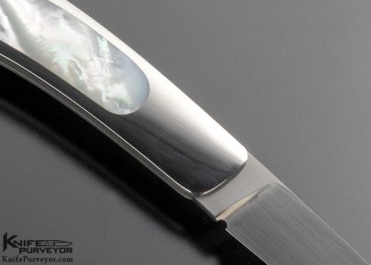 Jack Busfield Custom Knife Mother of Pearl Lockback - Image 4