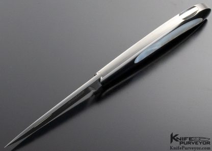Jack Busfield Custom Knife Mother of Pearl Lockback - Image 6