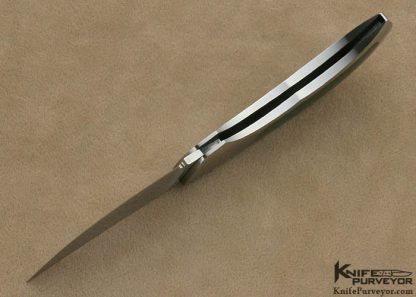 Jack Busfield Custom Knife Blue Jade Interframe Persian Lockback - Image 5