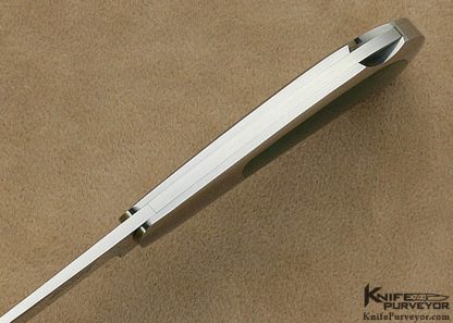 Jack Busfield Custom Knife Blue Jade Interframe Persian Lockback - Image 4