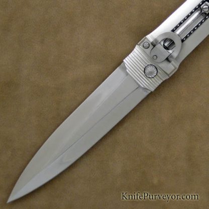 Jack Levin Custom Knife Machined Titanium & Steel Automatic - Image 3