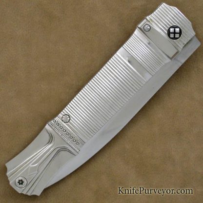 Jack Levin Custom Knife Machined Titanium & Steel Automatic - Image 4