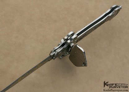 Jack Levin Custom Knife Ron Nott Engraved Deluxe Presentation Auto - Image 17