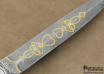 Jack Levin Custom Knife Ron Nott Engraved Deluxe Presentation Auto - Image 8