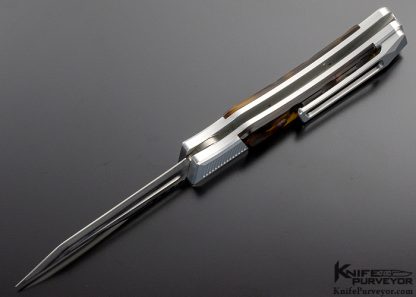 James Brothers Custom Knife Chyenne Amber Tanto - Image 5