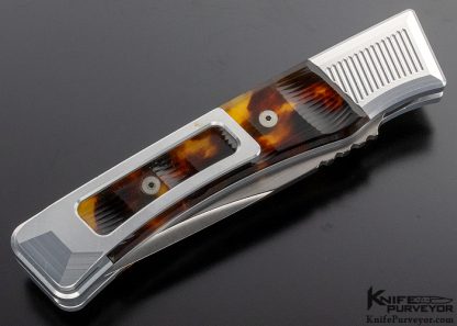 James Brothers Custom Knife Chyenne Amber Tanto - Image 3