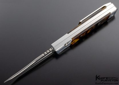 James Brothers Custom Knife Chyenne Amber Tanto - Image 4