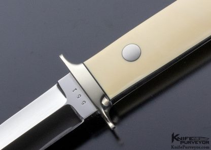 James Poplin Custom Knife Mammoth Ivory Boot Knife - Image 2