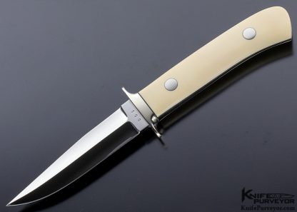 James Poplin Custom Knife Mammoth Ivory Boot Knife