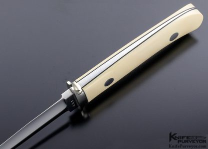 James Poplin Custom Knife Mammoth Ivory Boot Knife - Image 5