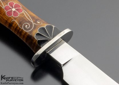 Jay Hendrickson Custom Knife with Wood Scabbard Wrapped Kuddu Leather - Image 4