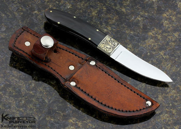 SALEで更にお買得 Buffalo Water Cape Clay J.D. Horn Buffalo Water Knife Custom ハンティングナイフ、狩猟刀