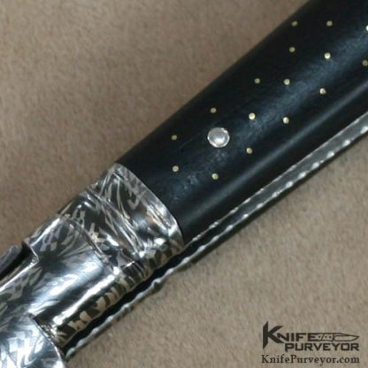 Jean Pierre Veysseyre Custom Knife Ebony Pique "Vandetta" Slipjoint - Image 3