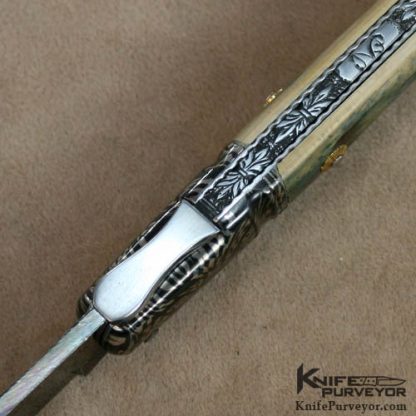 Jean Pierre Veysseyre Custom Knife Mammoth "Straight Laguiole" Slip Joint - Image 6