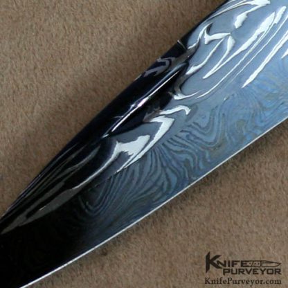Jean Pierre Veysseyre Custom Knife Triple Bolster African Boar Tusk Lock Back - Image 2
