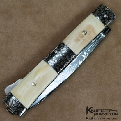 Jean Pierre Veysseyre Custom Knife Triple Bolster African Boar Tusk Lock Back - Image 4