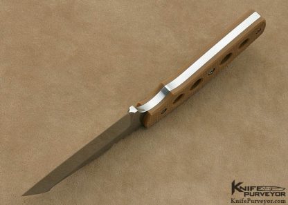 Jeff Diotte Custom Knife 154-CM & Canvas Micarta "Pirahna" - Image 7