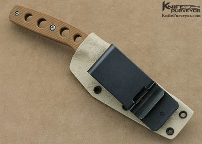 Jeff Diotte Custom Knife 154-CM & Canvas Micarta "Pirahna" - Image 4